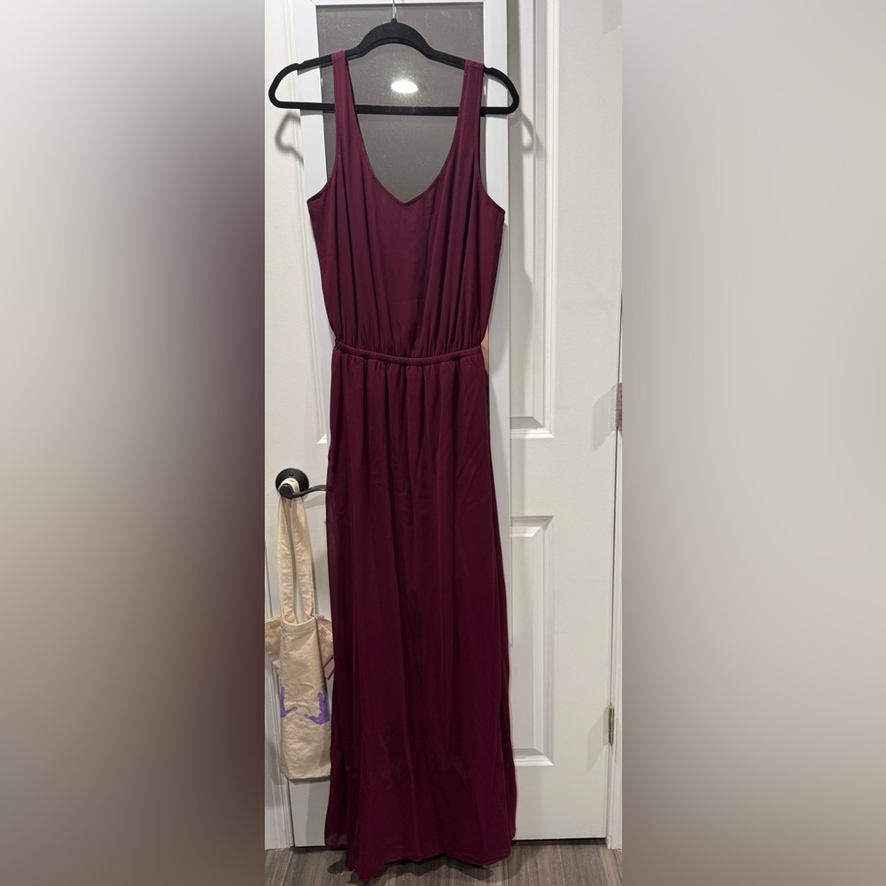 Show Me Your MuMu Deep Burgundy Maxi Dress